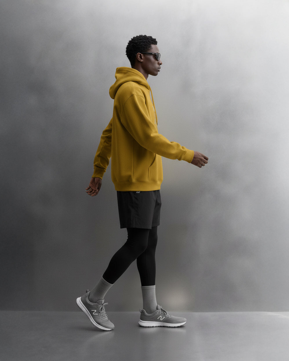 TEAM 247 MUSTARD PERFORMANCE HOODIE