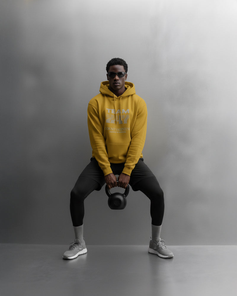 TEAM 247 MUSTARD PERFORMANCE HOODIE