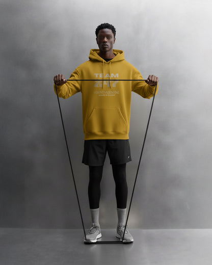 TEAM 247 MUSTARD PERFORMANCE HOODIE