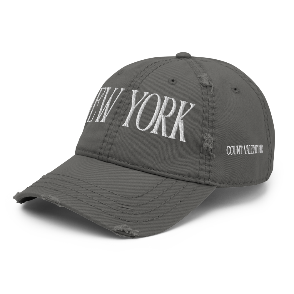 New York Distressed Cap