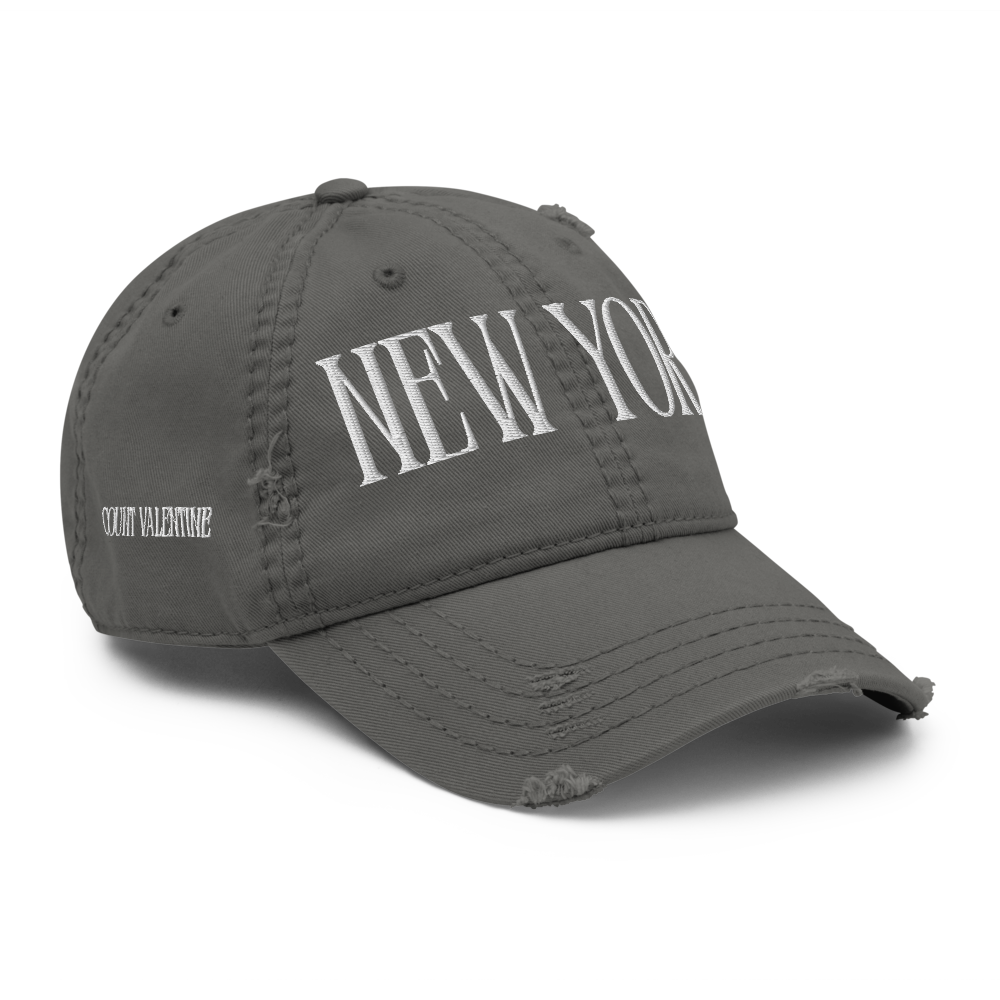 New York Distressed Cap