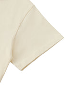 Off-Shoulder Rolled Hem Cotton T-Shirt