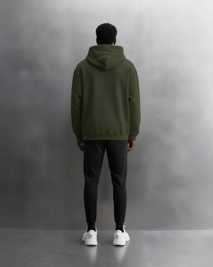 TEAM 247 OLIVE GREEN PERFORMANCE HOODIE