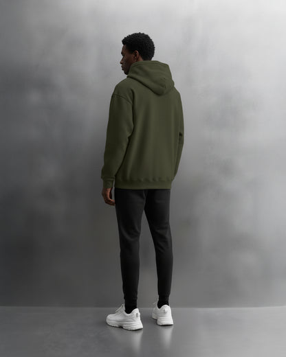 TEAM 247 OLIVE GREEN PERFORMANCE HOODIE