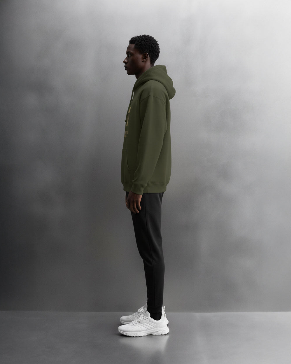TEAM 247 OLIVE GREEN PERFORMANCE HOODIE