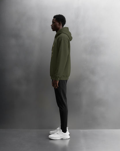 TEAM 247 OLIVE GREEN PERFORMANCE HOODIE