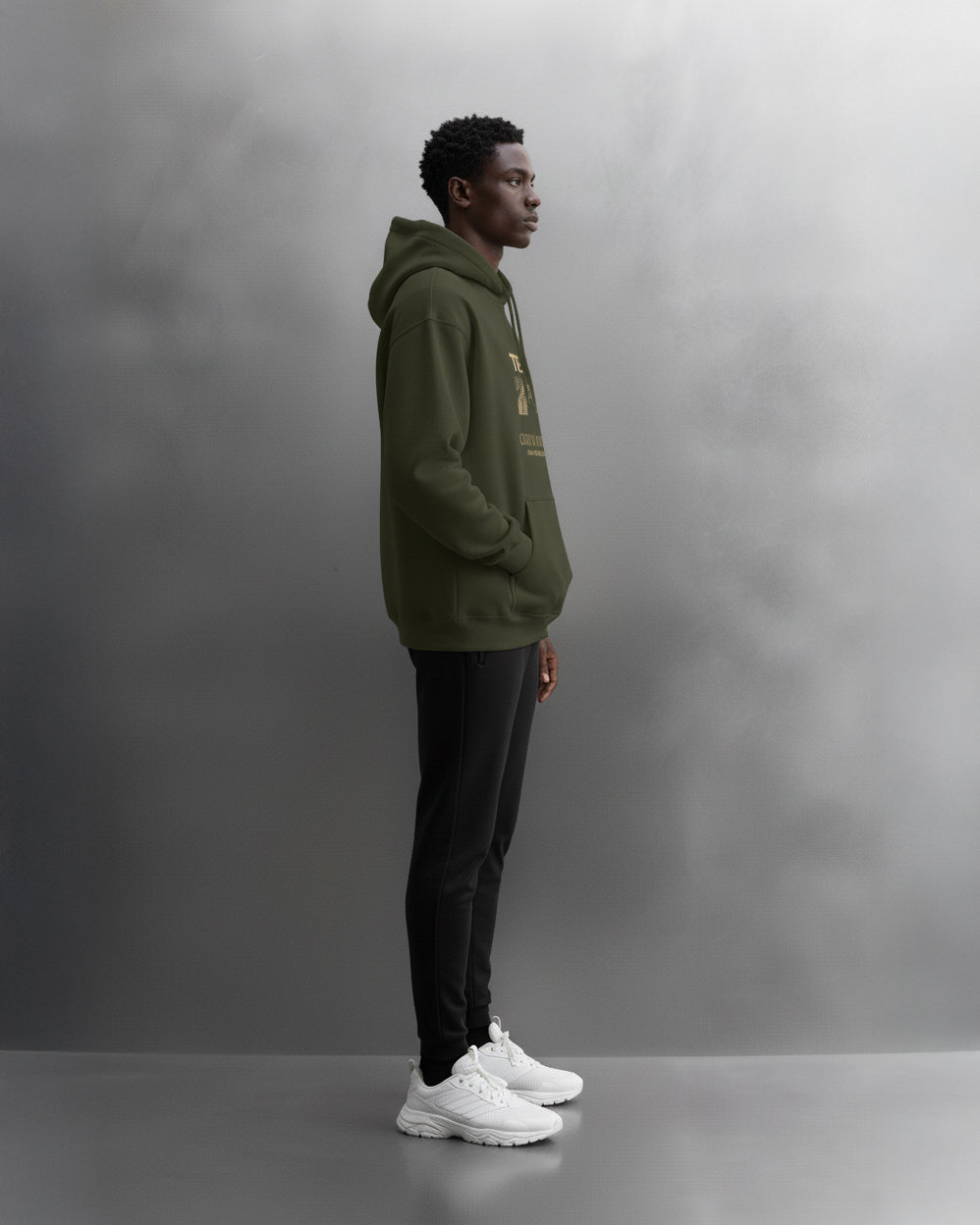 TEAM 247 OLIVE GREEN PERFORMANCE HOODIE