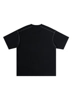 Oversized Contrast-Stitched Cotton Tee
