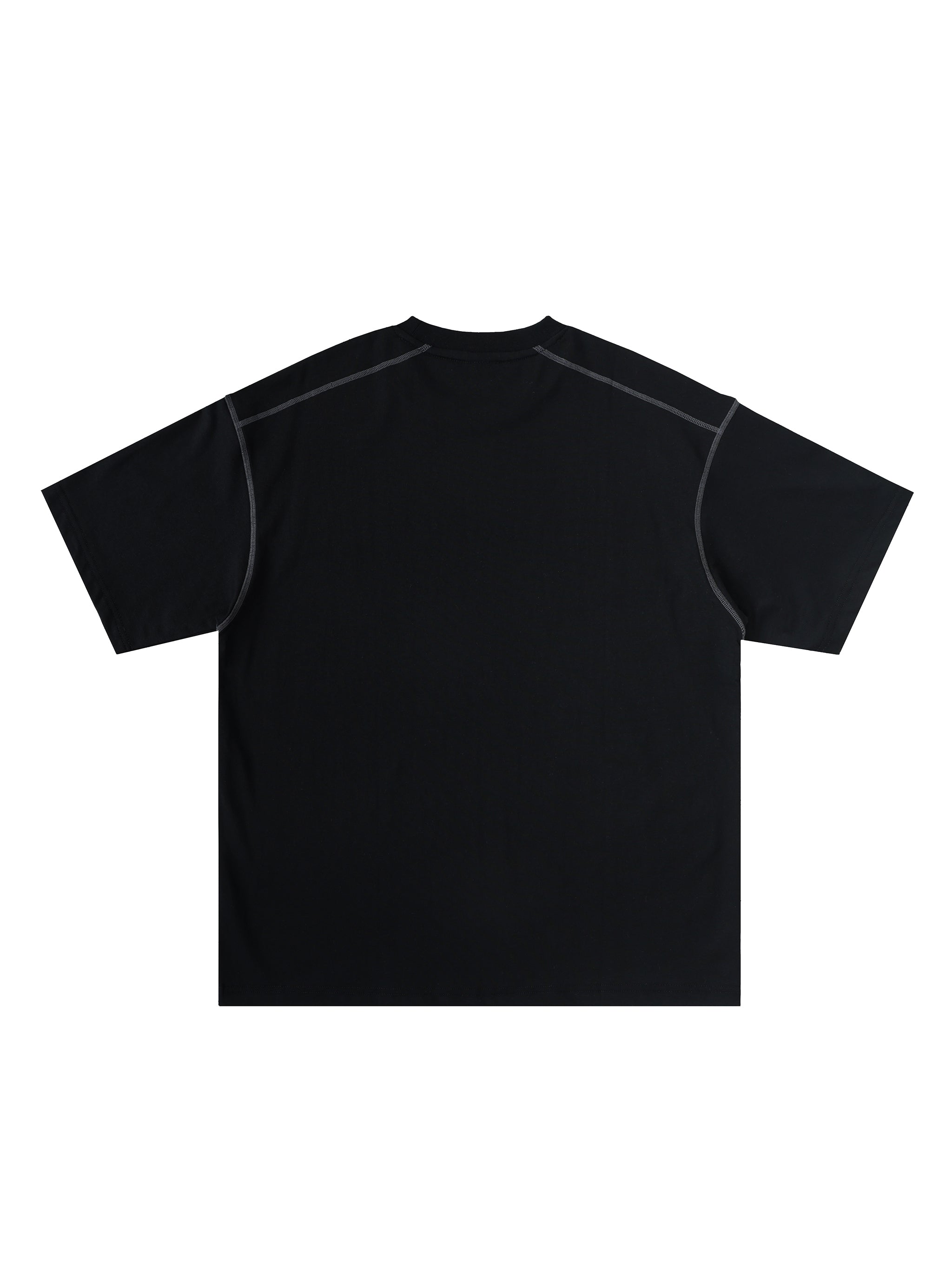 Oversized Contrast-Stitched Cotton Tee