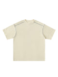Oversized Contrast-Stitched Cotton Tee
