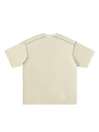Oversized Contrast-Stitched Cotton Tee