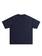 Oversized Contrast-Stitched Cotton Tee