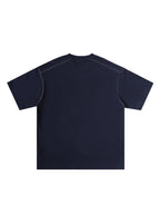 Oversized Contrast-Stitched Cotton Tee