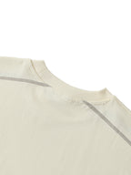 Oversized Contrast-Stitched Cotton Tee
