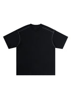 Oversized Contrast-Stitched Cotton Tee
