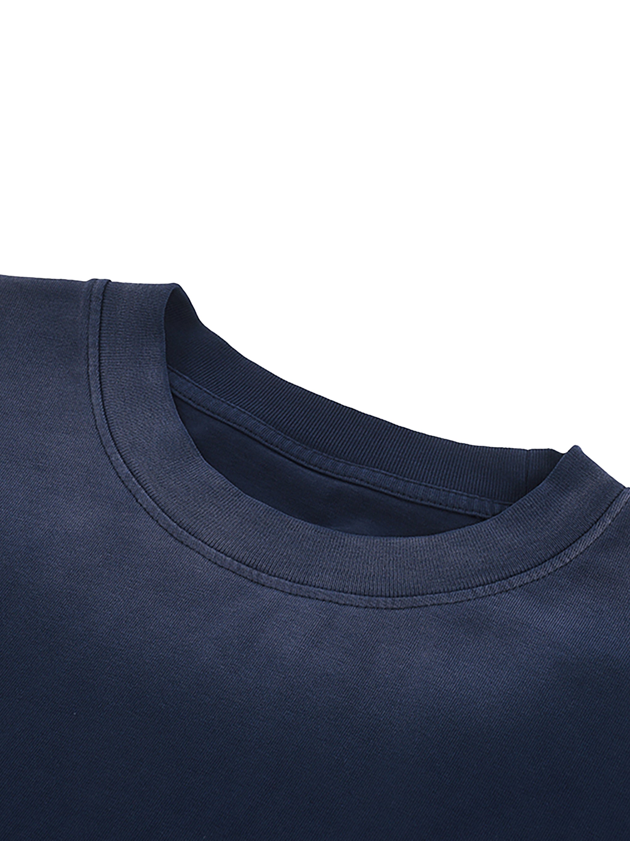 Petite Crew Neck Sunfade Edge T-Shirt