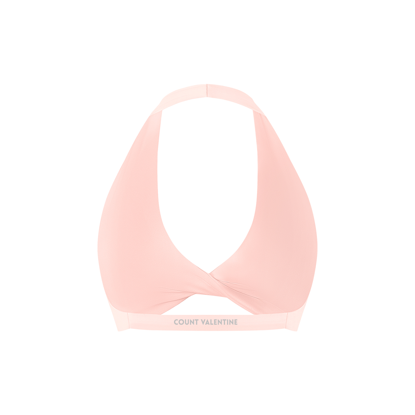 Women's Pleated Halter Sports Bra