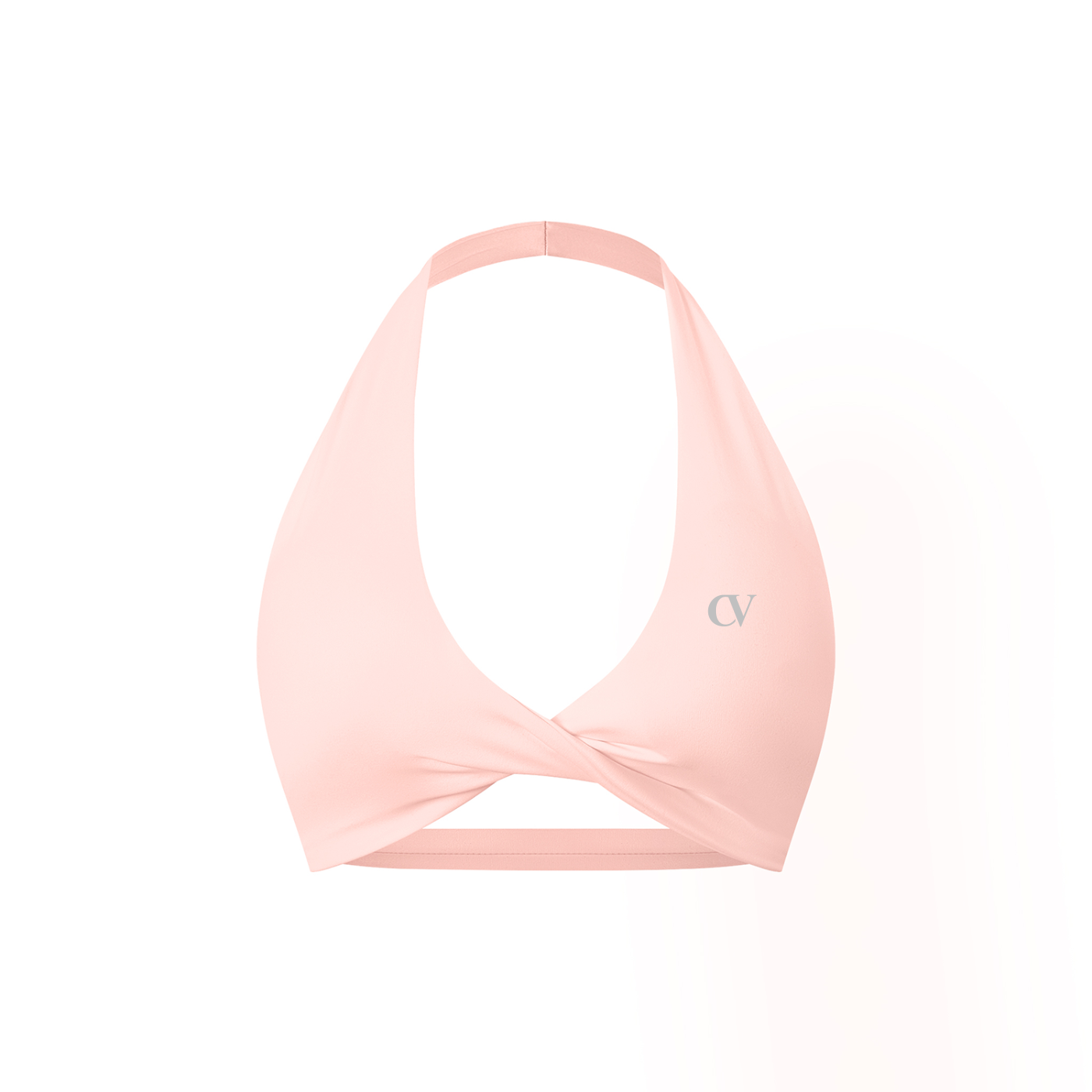 Women's Pleated Halter Sports Bra