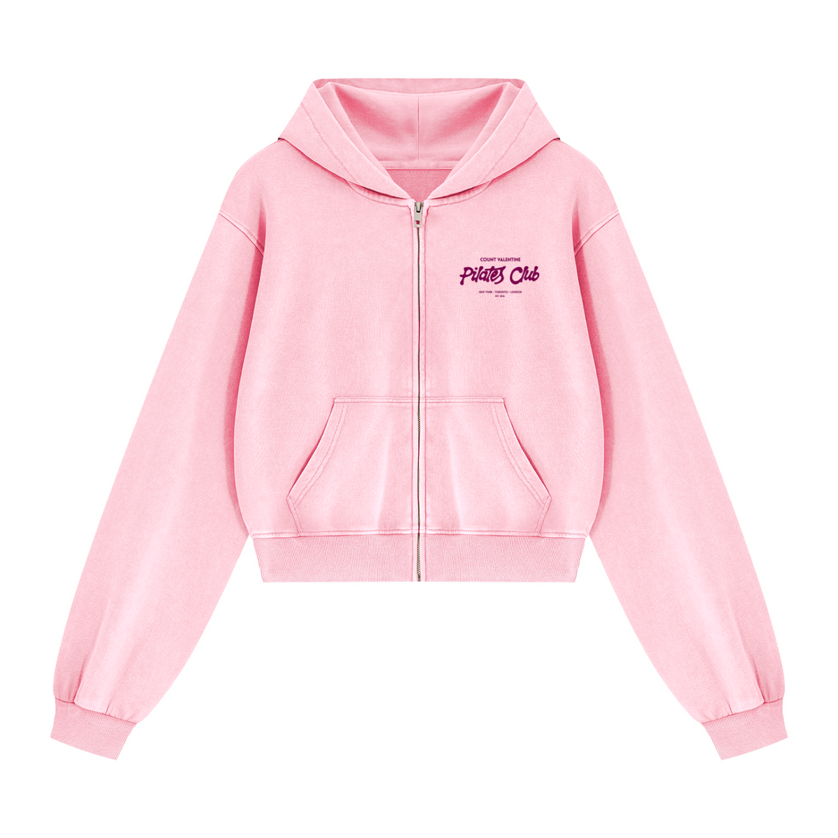 Women's Mineral Wash Full Zip Hoodie
