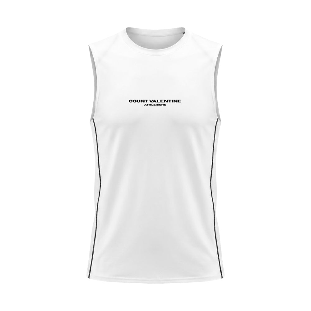 Men's Slim-Fit Topstitch Tank Top