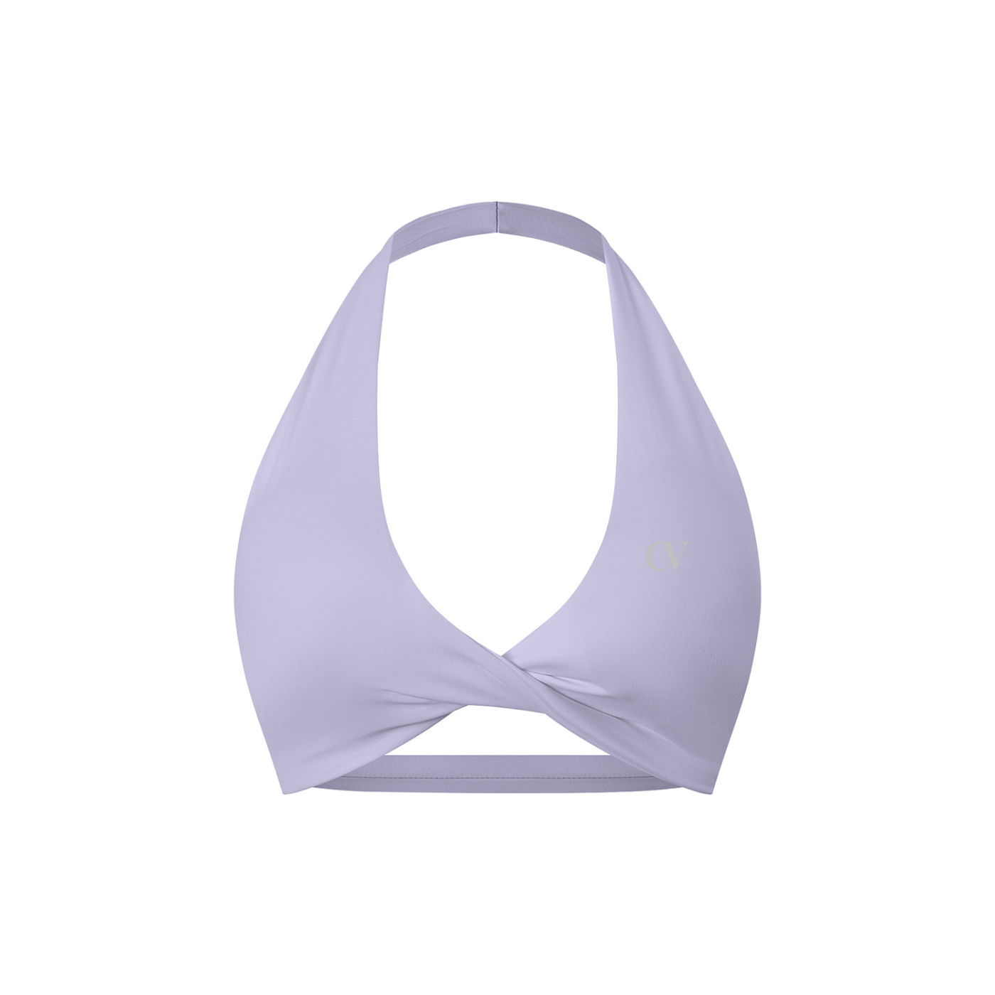 Women's Pleated Halter Sports Bra