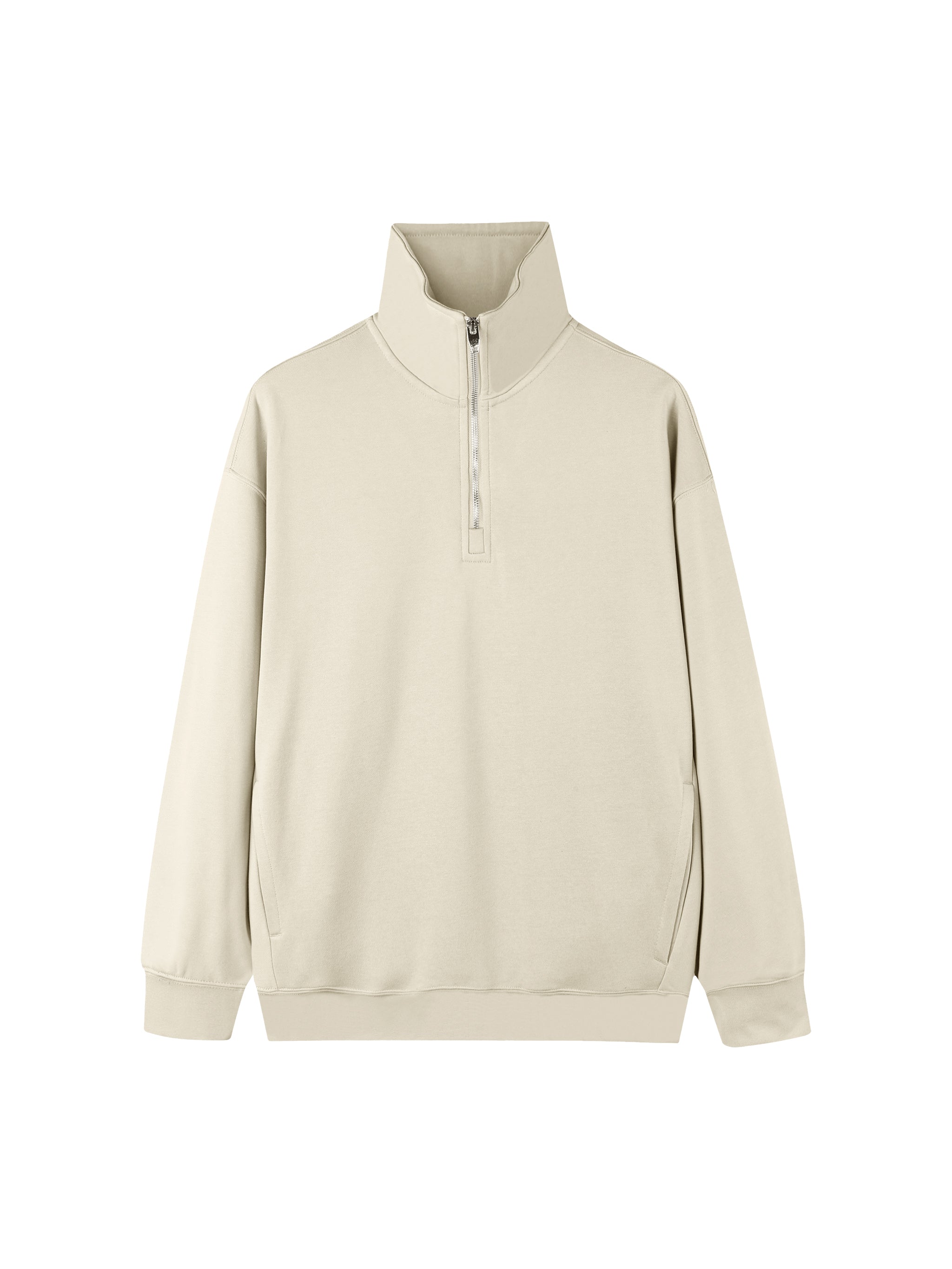 Quarter-Zip Drop Shoulder Sweatshirt