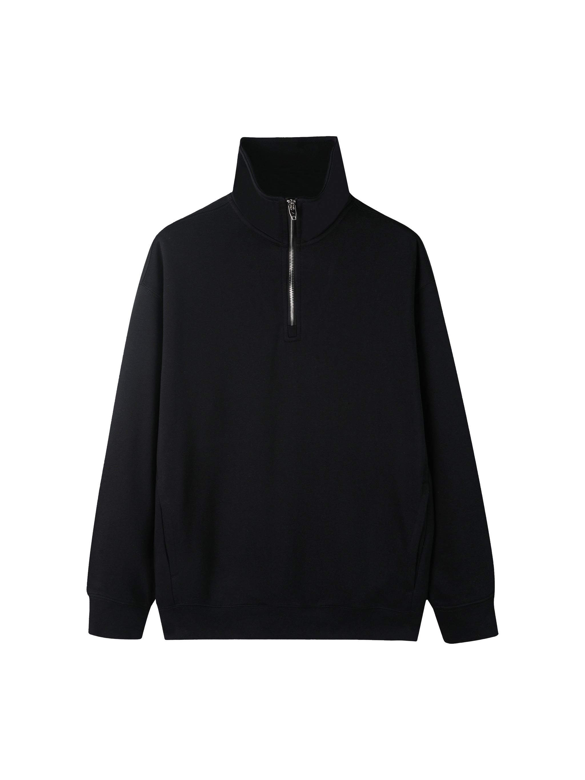 Quarter-Zip Drop Shoulder Sweatshirt