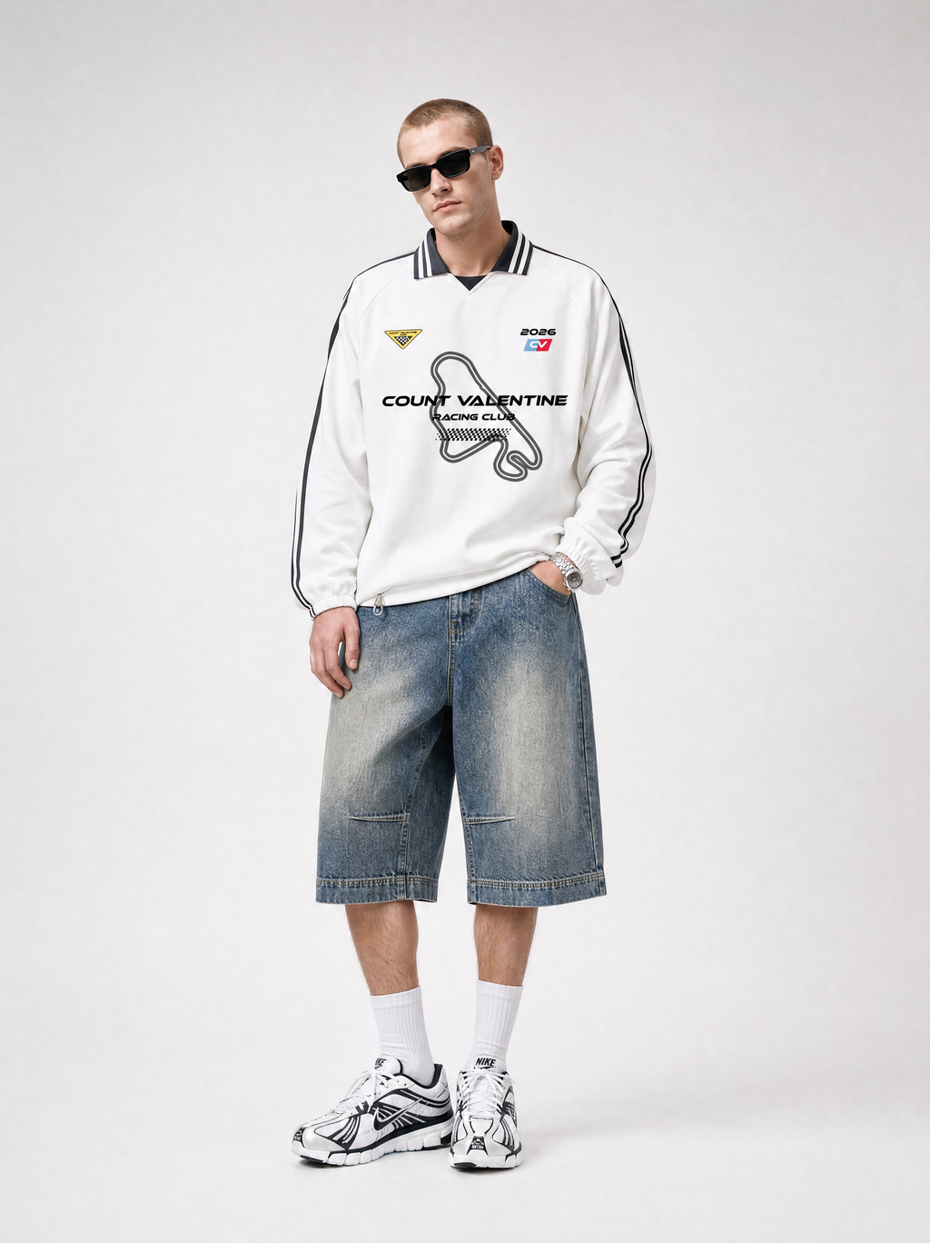 Circuit Drift Sweatshirt - White