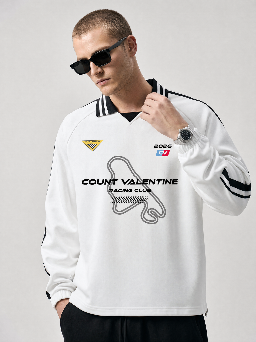 Circuit Drift Sweatshirt - White