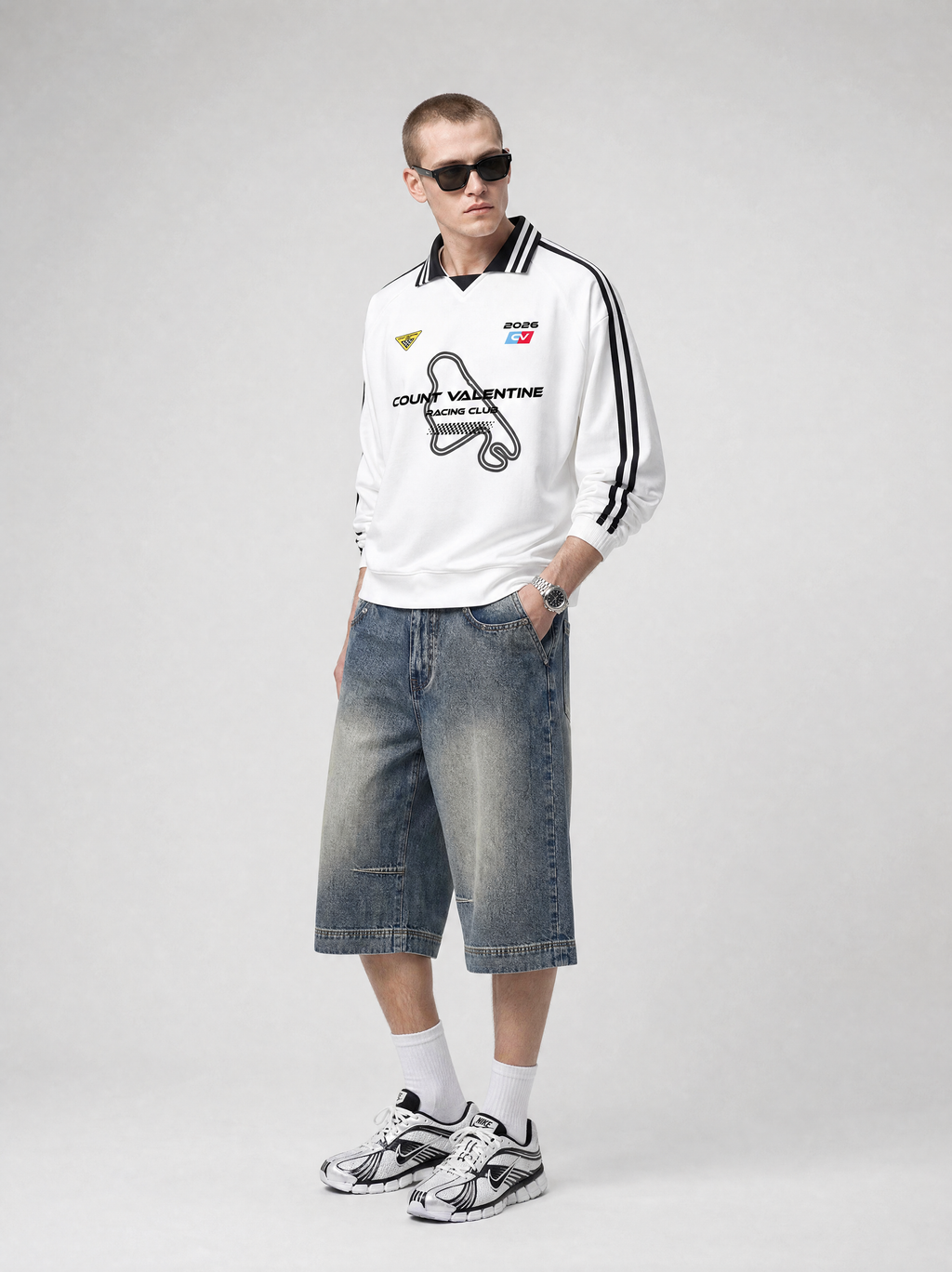 Circuit Drift Sweatshirt - White