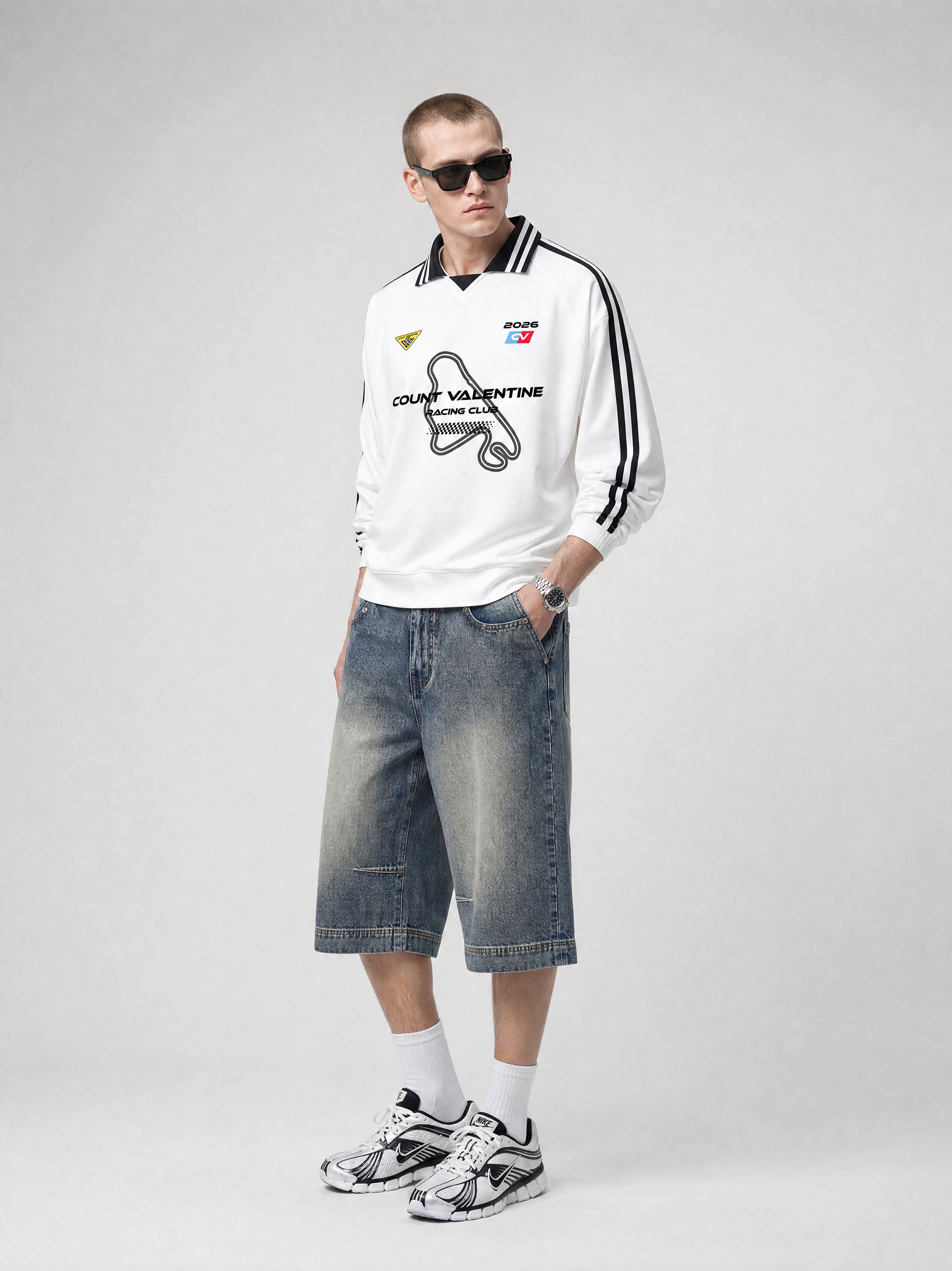 Circuit Drift Sweatshirt - White