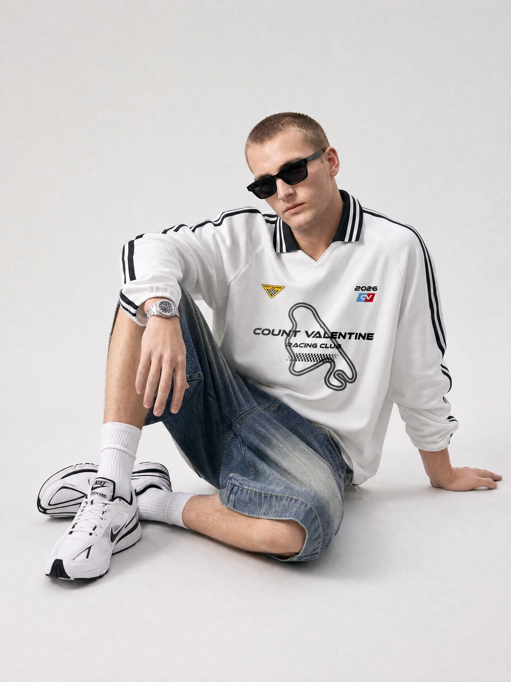 Circuit Drift Sweatshirt - White