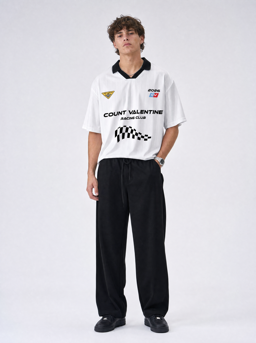 Racing Club Grid Jersey - White