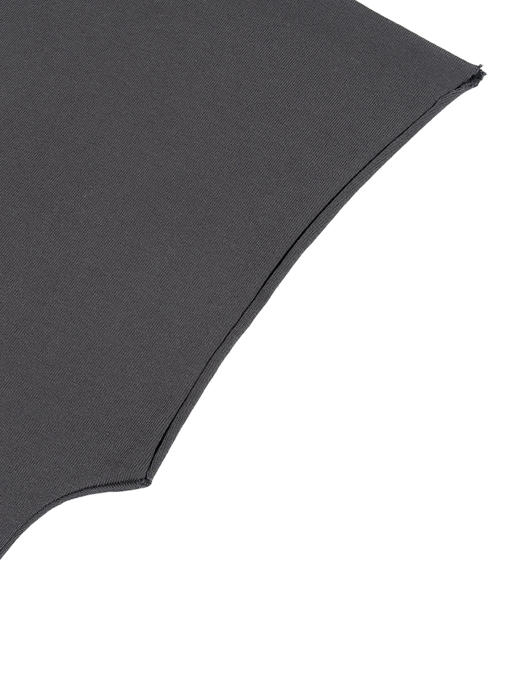Raw Edge Boxy Non-Shrink T-Shirt