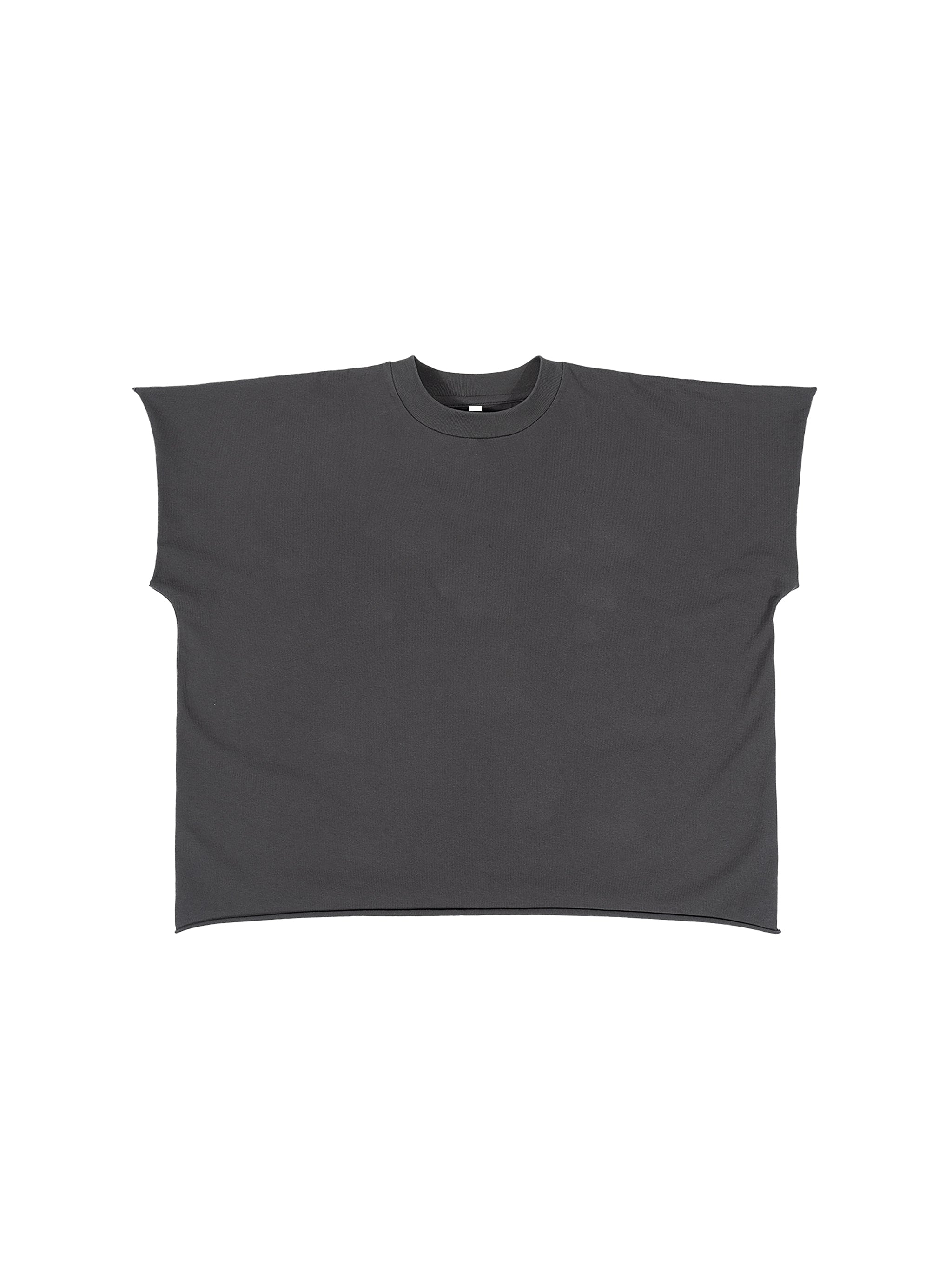 Raw Edge Boxy Non-Shrink T-Shirt