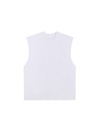 Raw Edge Cotton Tank Top