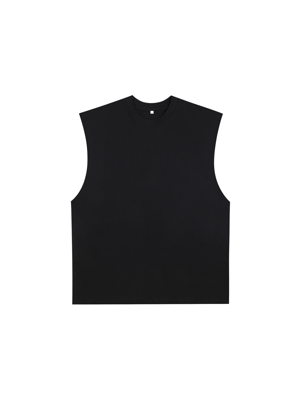 Raw Edge Cotton Tank Top
