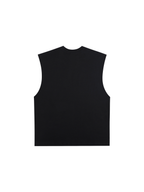 Raw Edge Cotton Tank Top