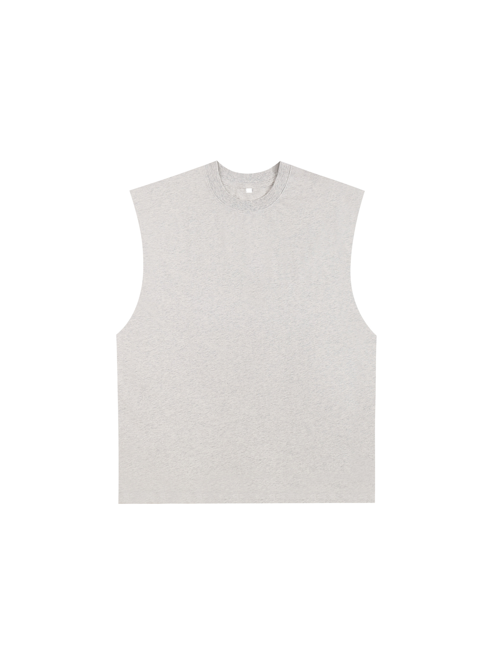 Raw Edge Cotton Tank Top