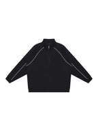 Reflection Striped Raglan Sleeve  Jacket