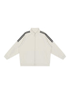 Reflection Striped Raglan Sleeve  Jacket