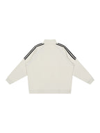 Reflection Striped Raglan Sleeve  Jacket