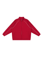 Reflection Striped Raglan Sleeve  Jacket