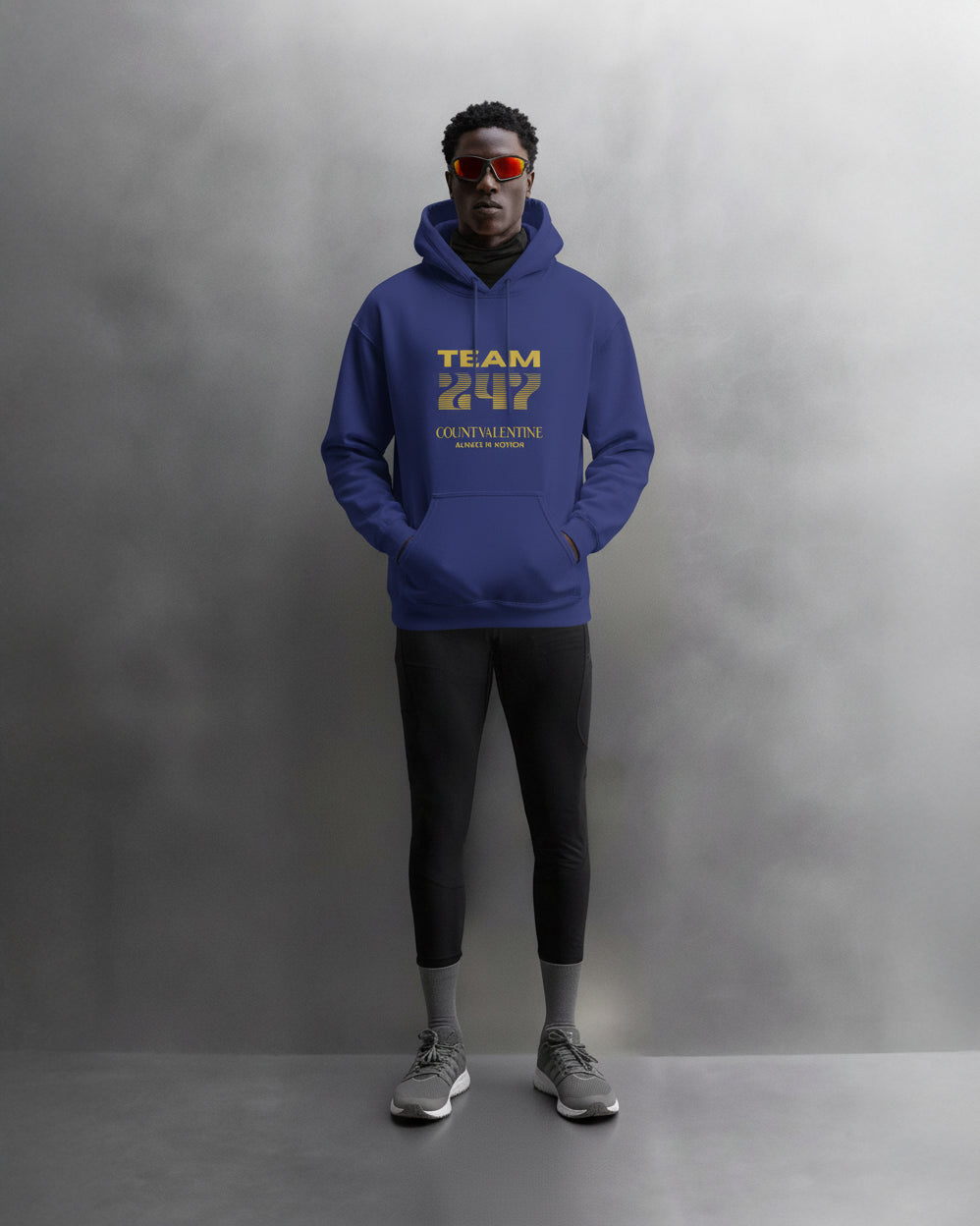 TEAM 247 ROYAL BLUE PERFORMANCE HOODIE