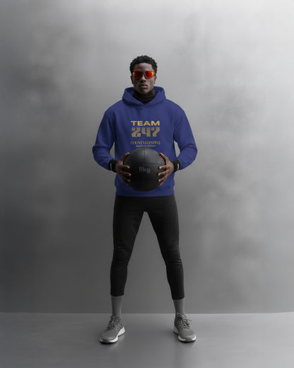 TEAM 247 ROYAL BLUE PERFORMANCE HOODIE