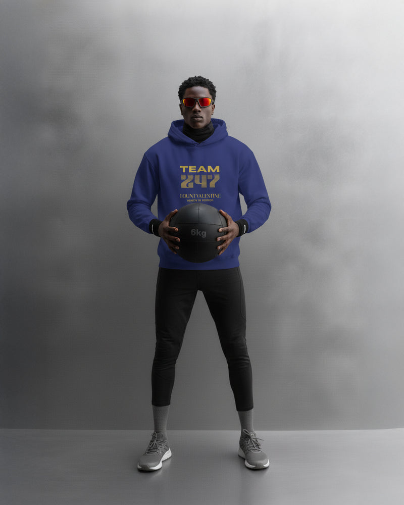 TEAM 247 ROYAL BLUE PERFORMANCE HOODIE