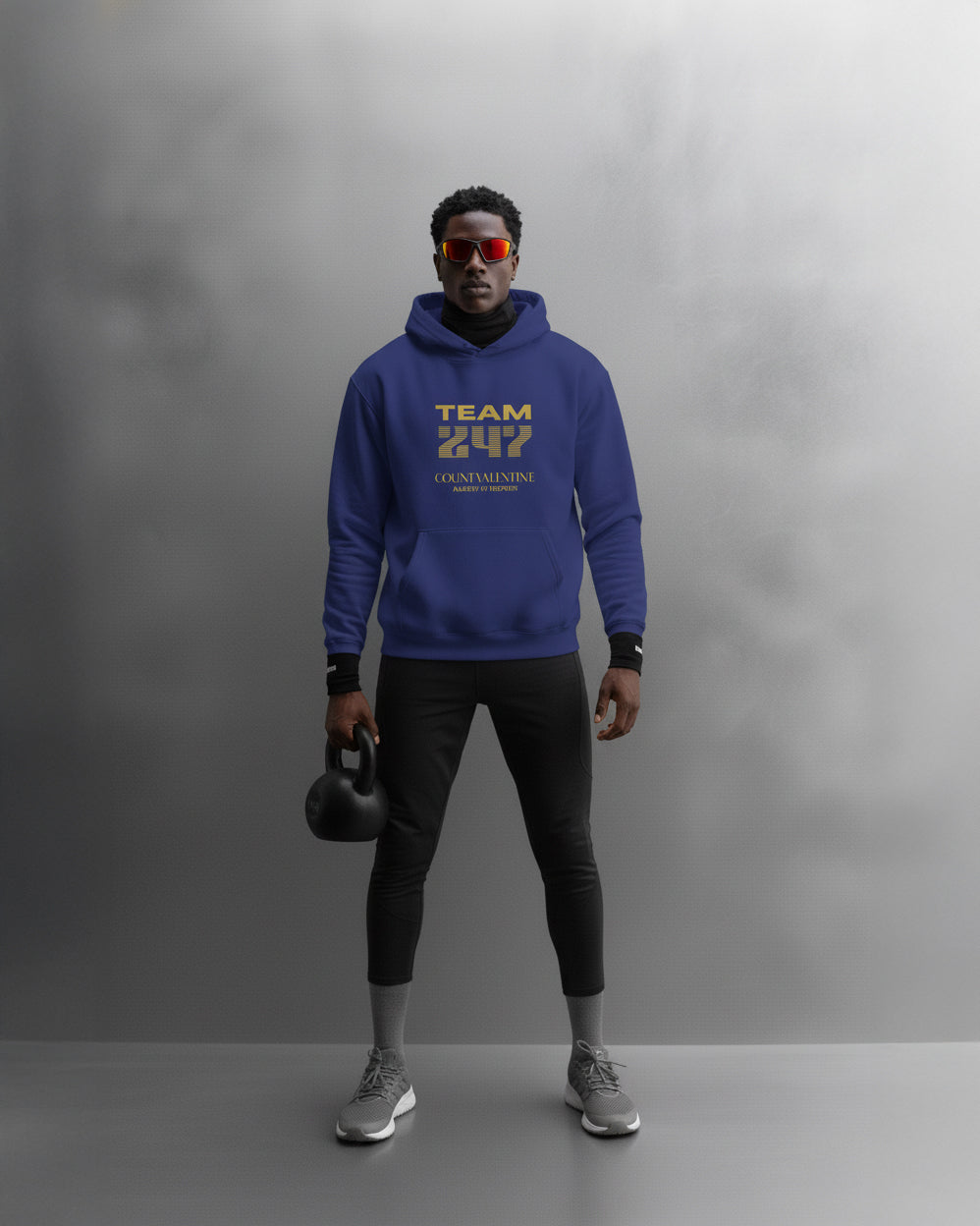 TEAM 247 ROYAL BLUE PERFORMANCE HOODIE