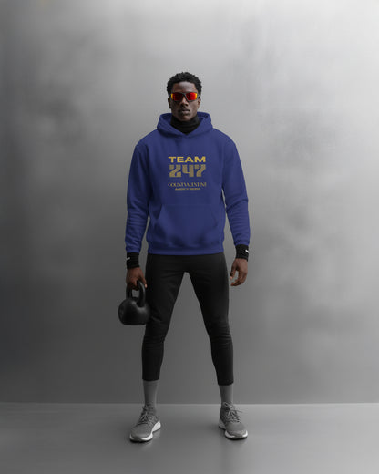 TEAM 247 ROYAL BLUE PERFORMANCE HOODIE