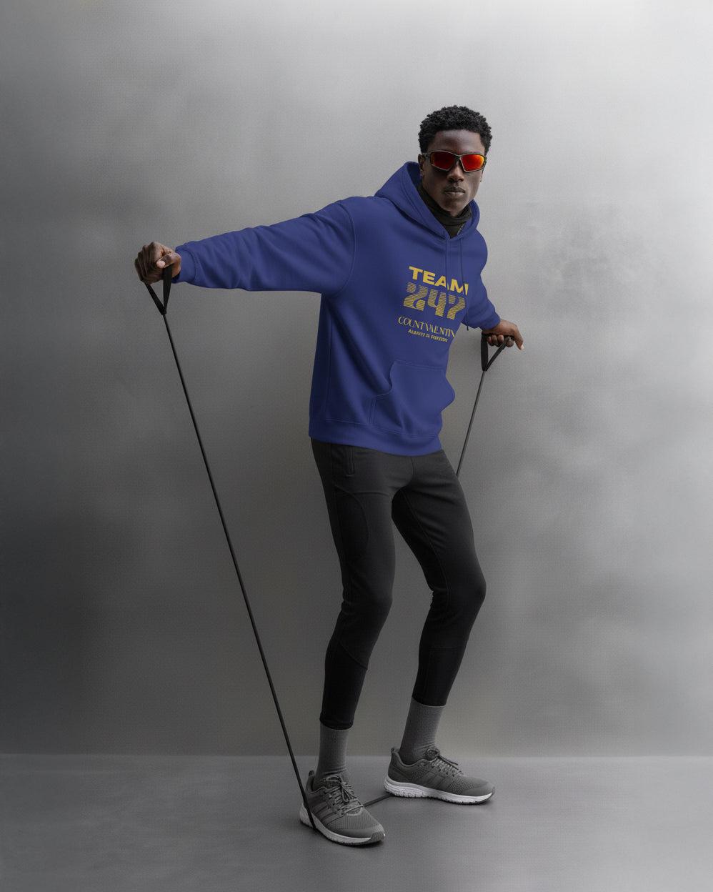 TEAM 247 ROYAL BLUE PERFORMANCE HOODIE