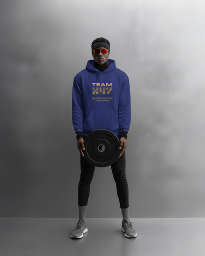 TEAM 247 ROYAL BLUE PERFORMANCE HOODIE